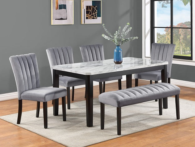 Pascal Gray Dining Chair, Set of 2 - 2224S - Luna Furniture - Dallas Store