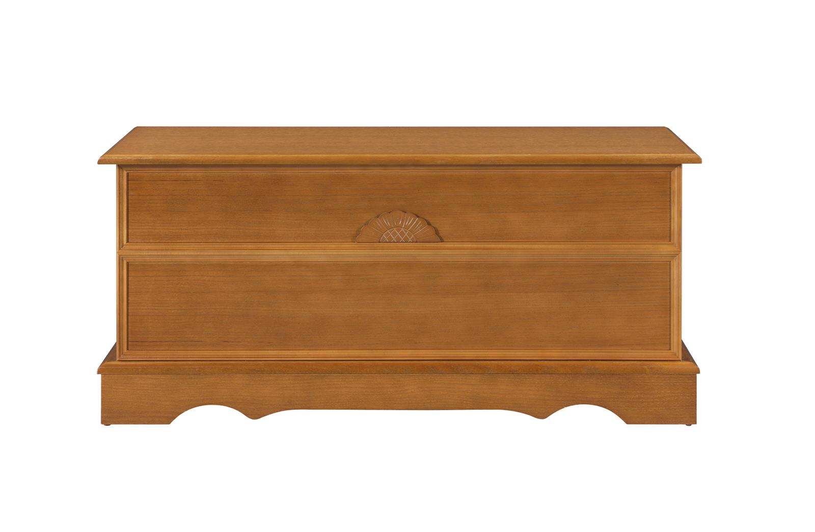 Paula Honey Rectangular Cedar Chest - 4695 - Luna Furniture - Dallas Store