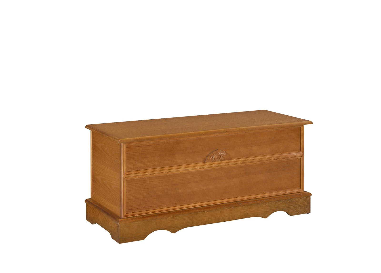 Paula Honey Rectangular Cedar Chest - 4695 - Luna Furniture - Dallas Store