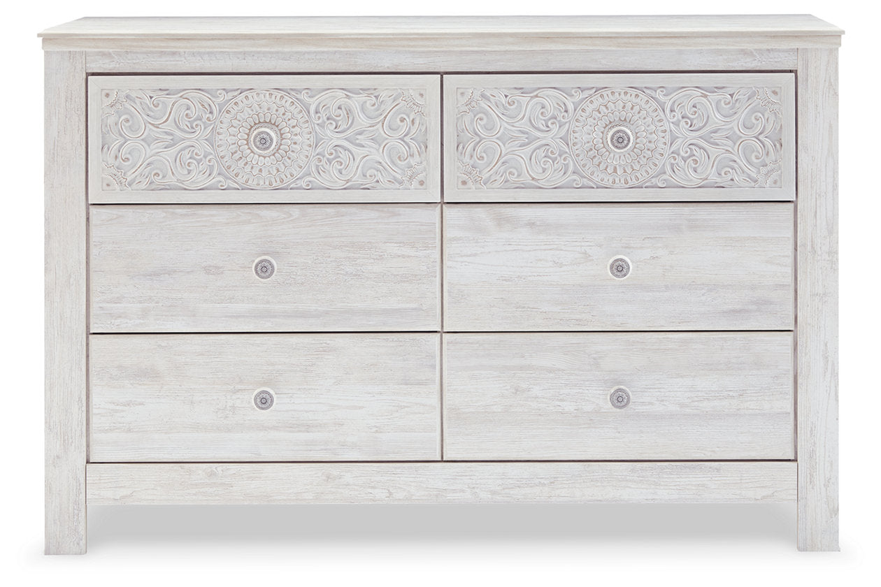 Paxberry Whitewash Dresser - B181-31 - Luna Furniture - Dallas Store