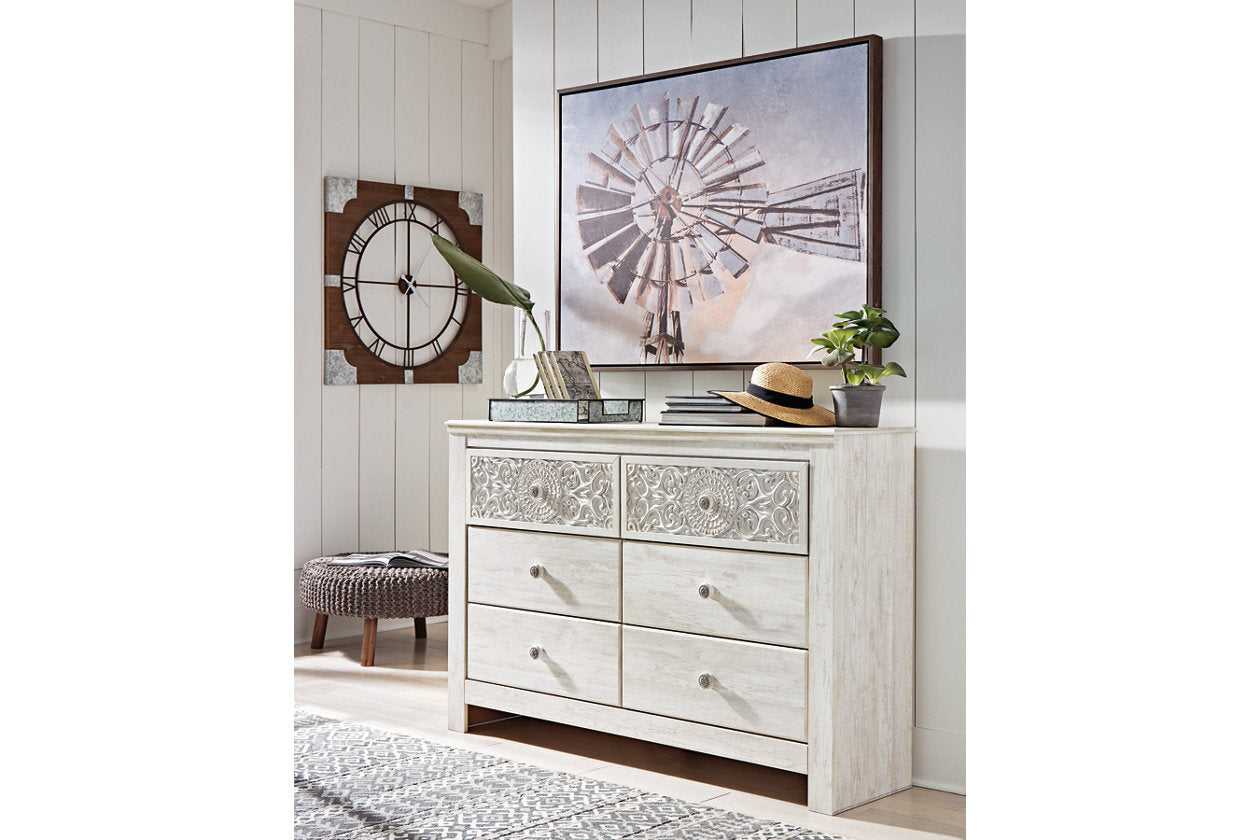 Paxberry Whitewash Dresser - B181-31 - Luna Furniture - Dallas Store