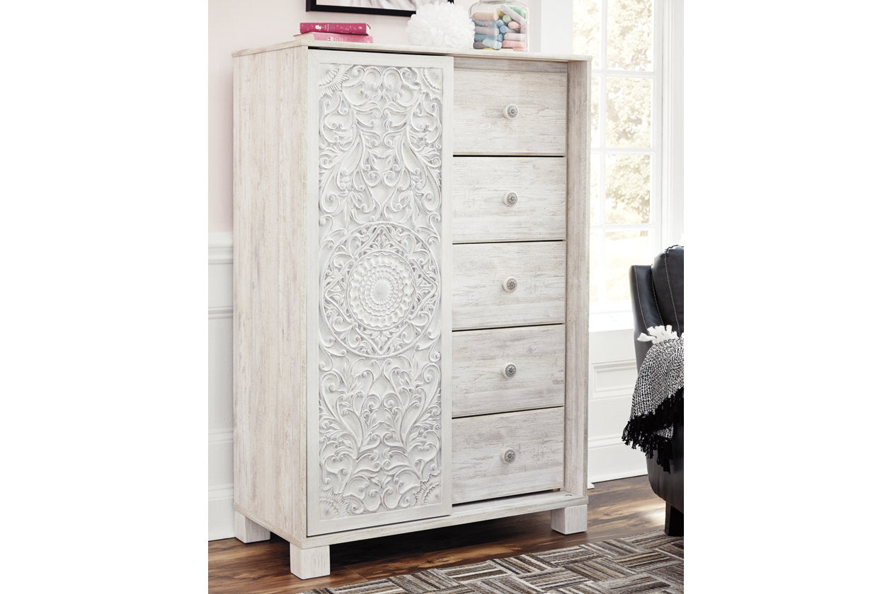 Paxberry Whitewash Dressing Chest - B181-48 - Luna Furniture - Dallas Store