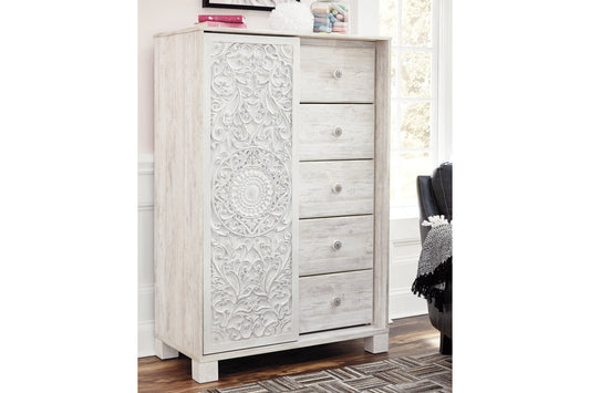 Paxberry Whitewash Dressing Chest - B181-48 - Luna Furniture - Dallas Store