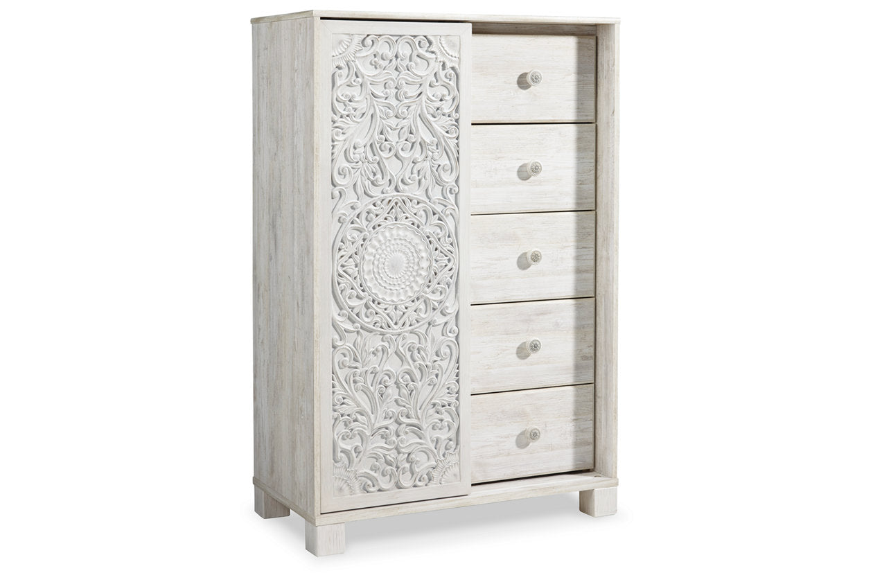 Paxberry Whitewash Dressing Chest - B181-48 - Luna Furniture - Dallas Store
