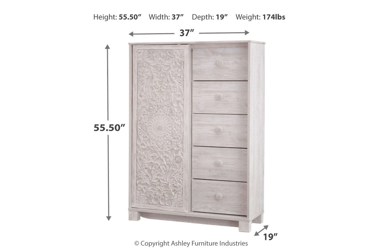Paxberry Whitewash Dressing Chest - B181-48 - Luna Furniture - Dallas Store