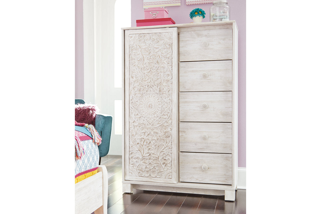 Paxberry Whitewash Dressing Chest - B181-48 - Luna Furniture - Dallas Store