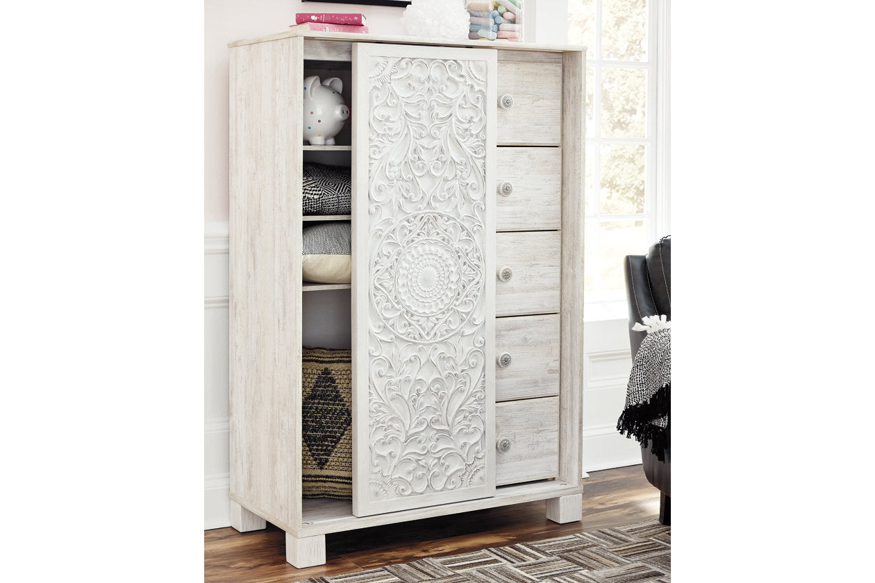Paxberry Whitewash Dressing Chest - B181-48 - Luna Furniture - Dallas Store