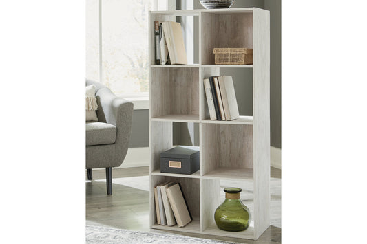 Paxberry Whitewash Eight Cube Organizer - EA1811-4X2 - Luna Furniture - Dallas Store
