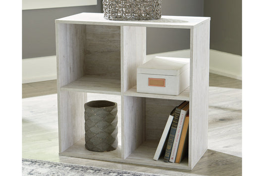 Paxberry Whitewash Four Cube Organizer - EA1811-2X2 - Luna Furniture - Dallas Store