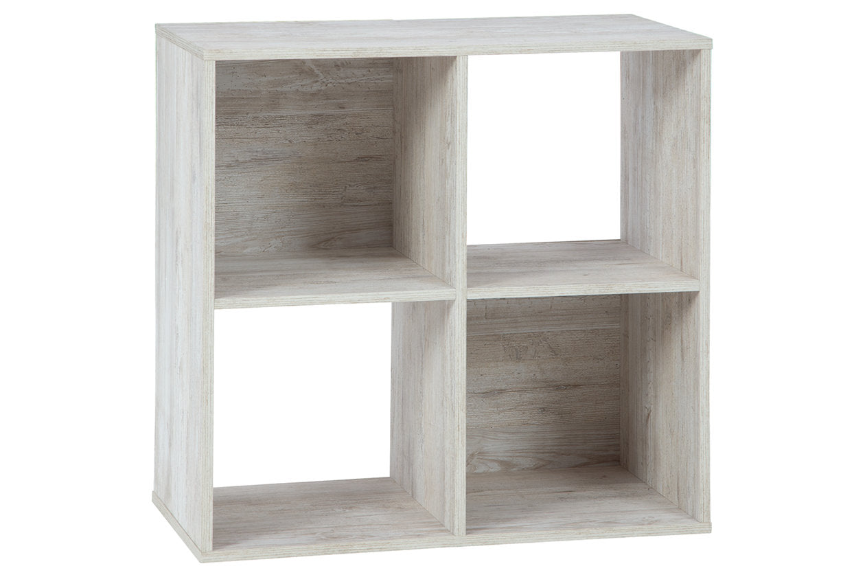 Paxberry Whitewash Four Cube Organizer - EA1811-2X2 - Luna Furniture - Dallas Store