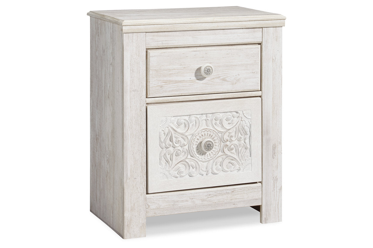 Paxberry Whitewash Nightstand - B181-92 - Luna Furniture - Dallas Store
