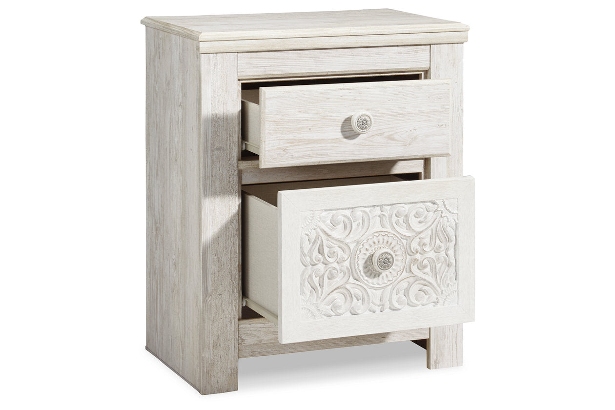Paxberry Whitewash Nightstand - B181-92 - Luna Furniture - Dallas Store