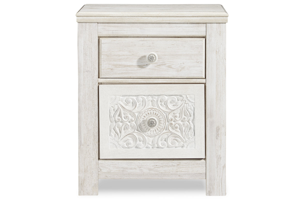 Paxberry Whitewash Nightstand - B181-92 - Luna Furniture - Dallas Store