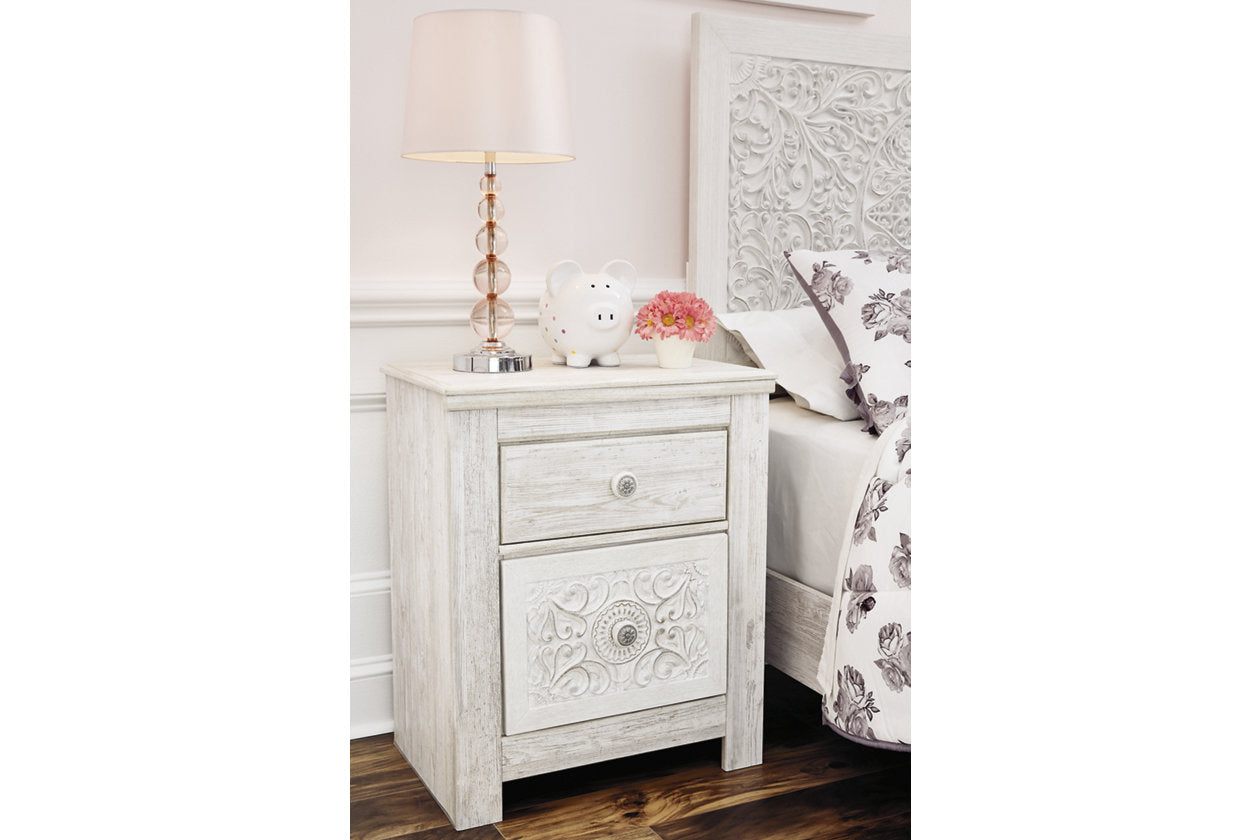 Paxberry Whitewash Nightstand - B181-92 - Luna Furniture - Dallas Store