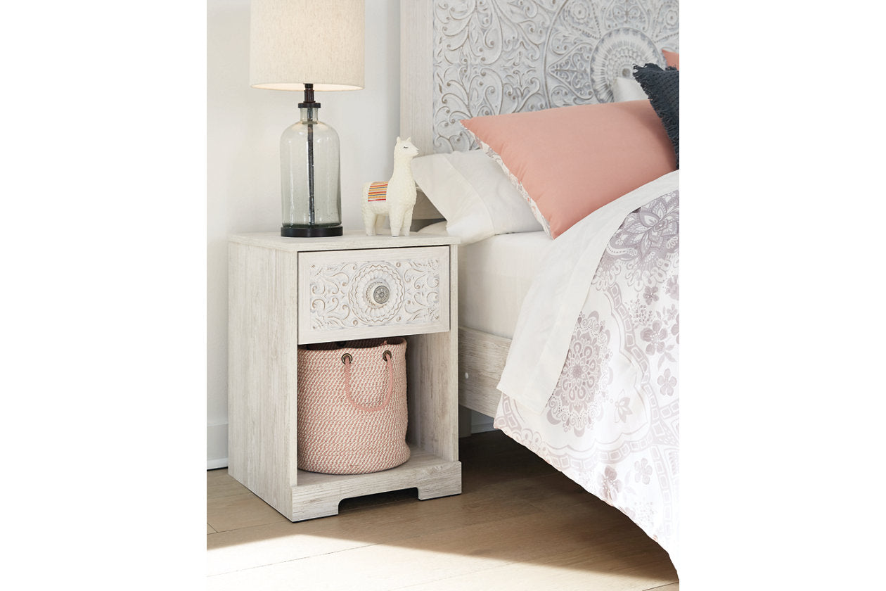 Paxberry Whitewash Nightstand - EB1811-291 - Luna Furniture - Dallas Store