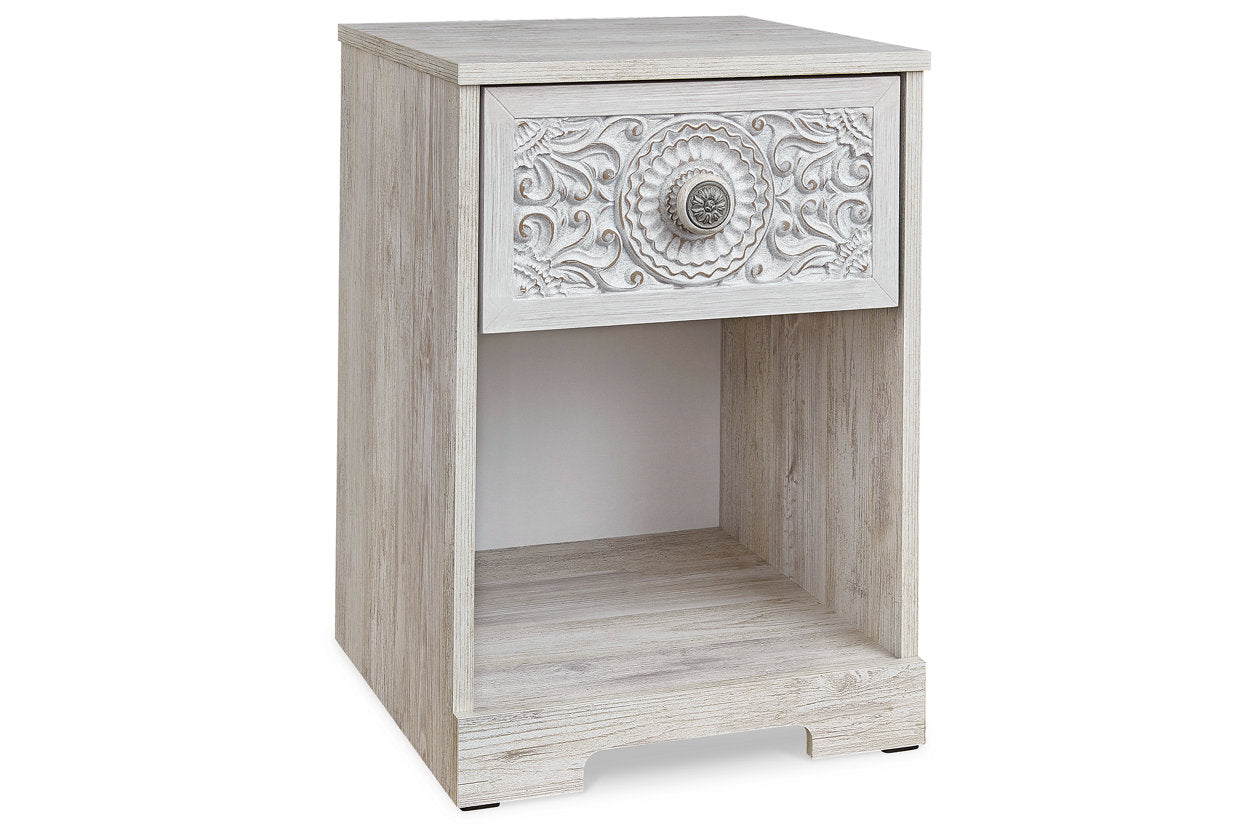 Paxberry Whitewash Nightstand - EB1811-291 - Luna Furniture - Dallas Store