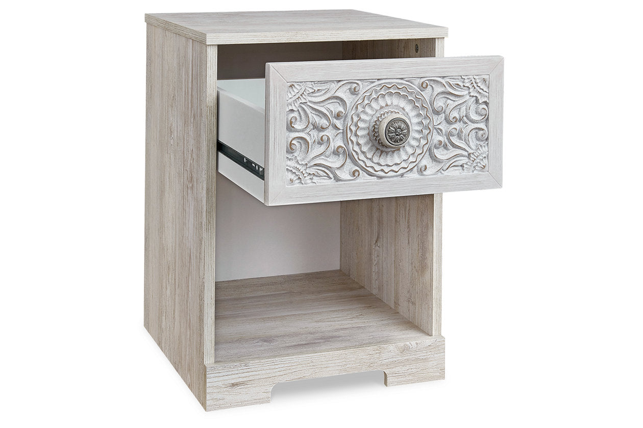 Paxberry Whitewash Nightstand - EB1811-291 - Luna Furniture - Dallas Store