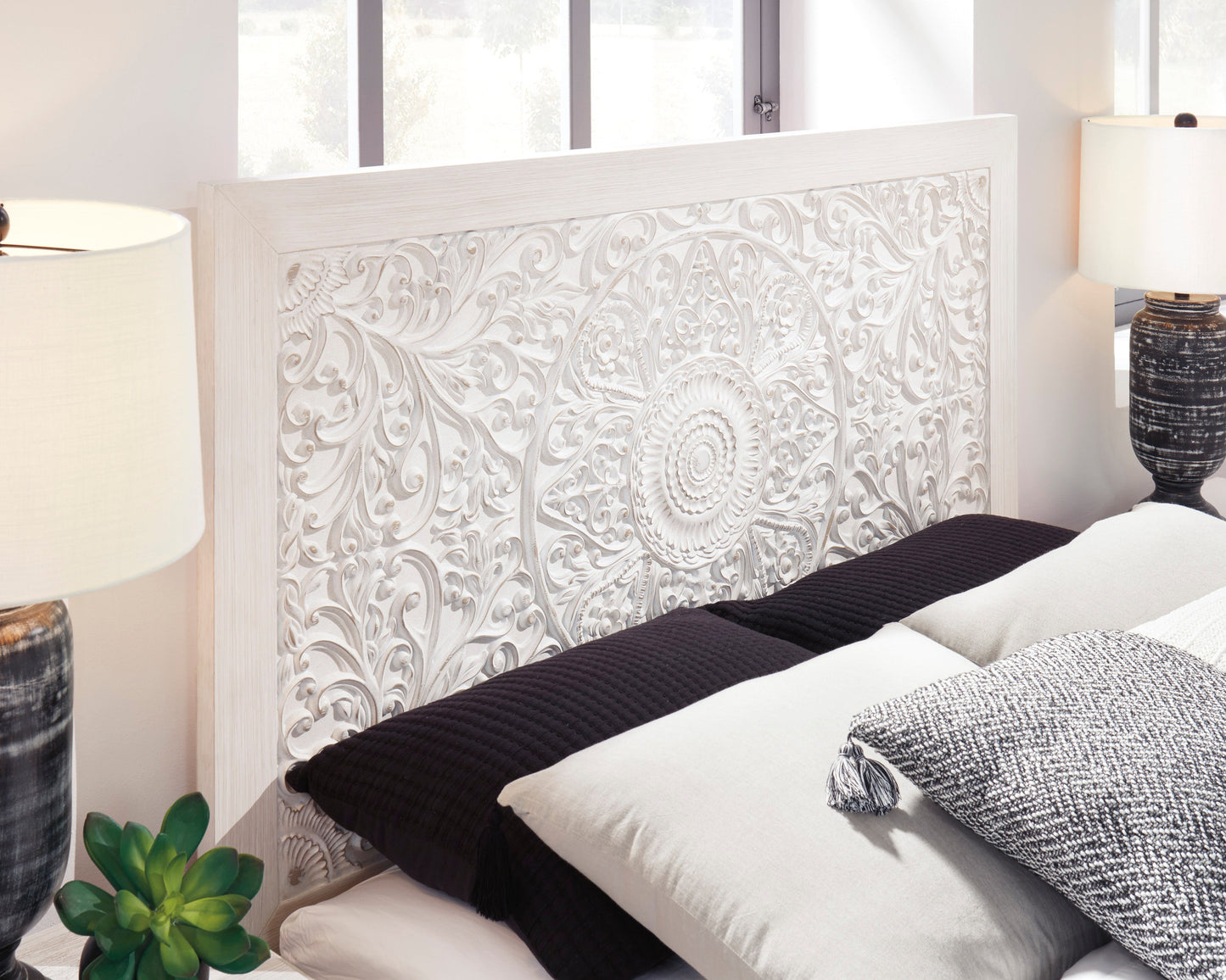 Paxberry Whitewash Panel Bedroom Set - SET | B181-54 | B181-57 | B181-31 | B181-36 - Luna Furniture - Dallas Store