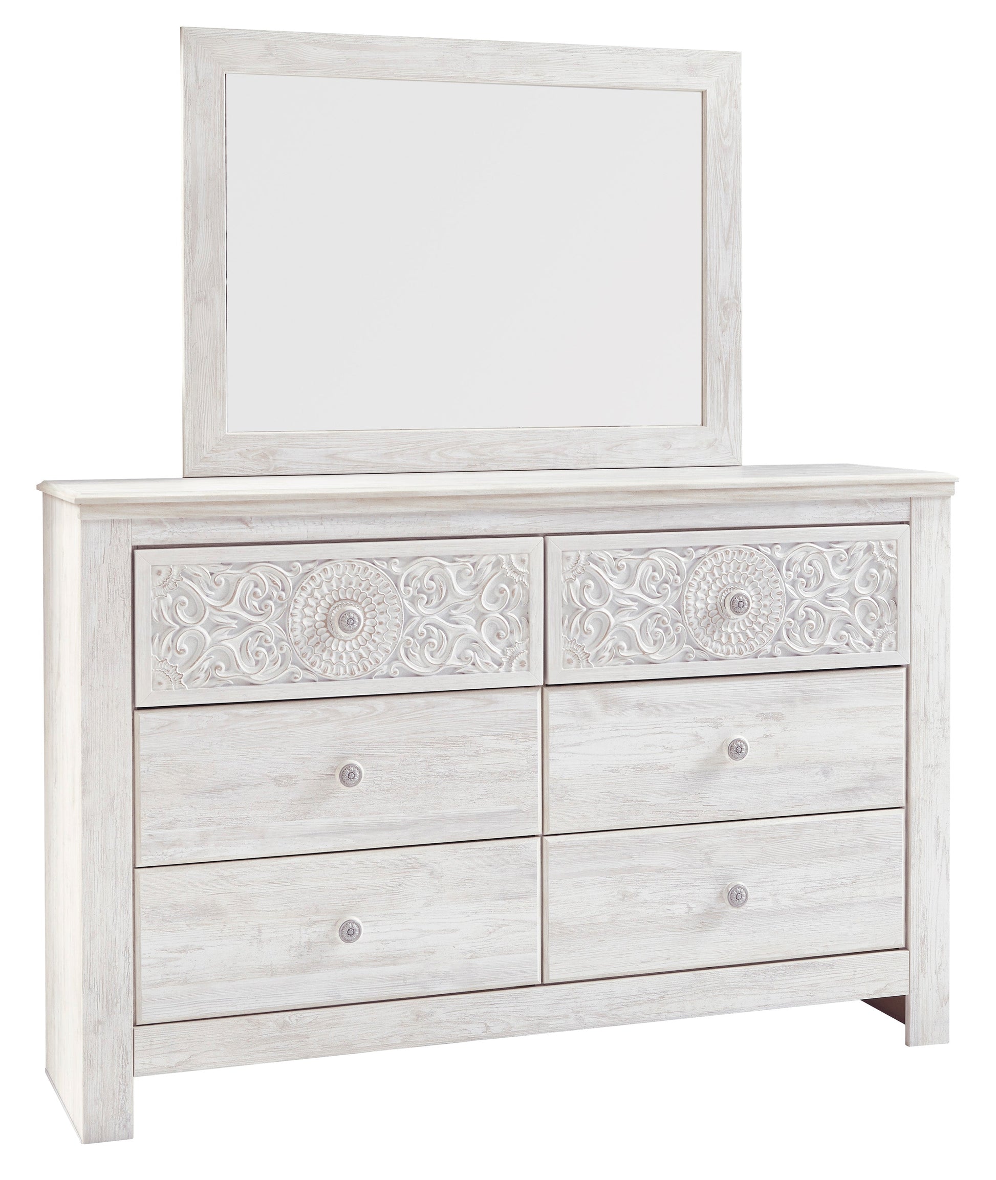 Paxberry Whitewash Panel Bedroom Set - SET | B181-54 | B181-57 | B181-31 | B181-36 - Luna Furniture - Dallas Store