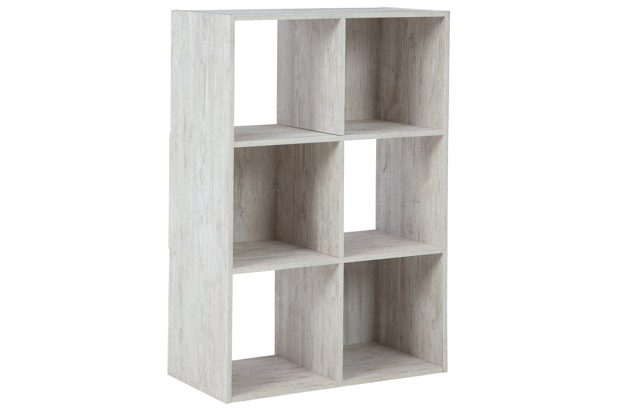 Paxberry Whitewash Six Cube Organizer - EA1811-3X2 - Luna Furniture - Dallas Store