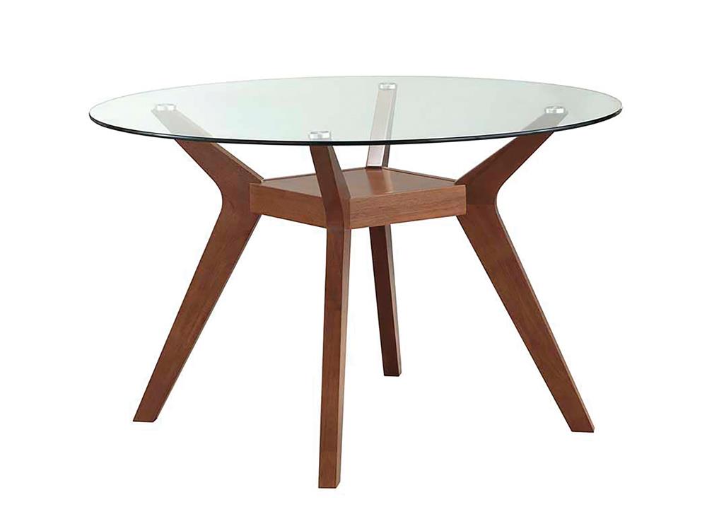 Paxton Nutmeg Dining Table Base - 122180 - Luna Furniture - Dallas Store