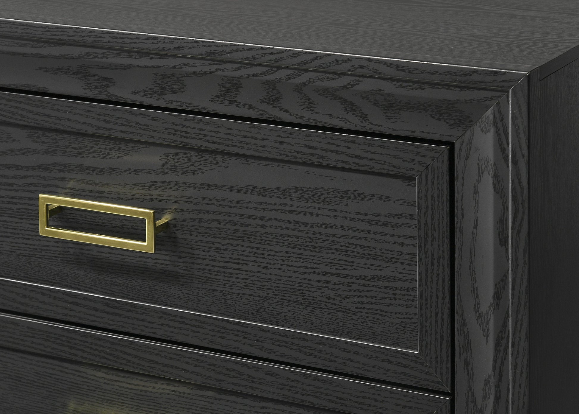 Pepe Black/Gold Panel Upholstered Bedroom Set - SET | B9290-Q-HBFB | B9290-KQ-RAIL | B9290-2 | B9290-4 - Luna Furniture - Dallas Store