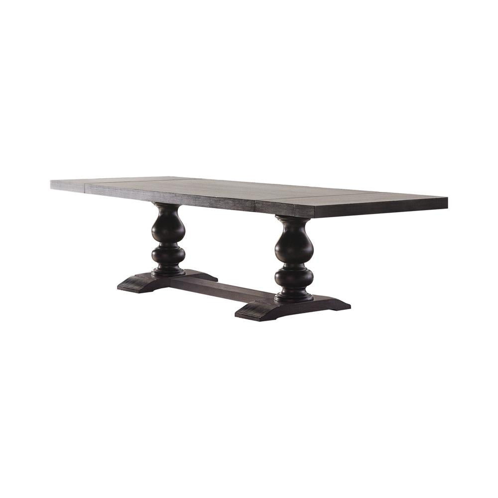 Phelps Antique Noir Rectangular Dining Table - 121231 - Luna Furniture - Dallas Store