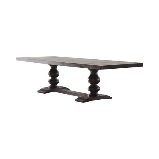 Phelps Antique Noir Rectangular Dining Table - 121231 - Luna Furniture - Dallas Store