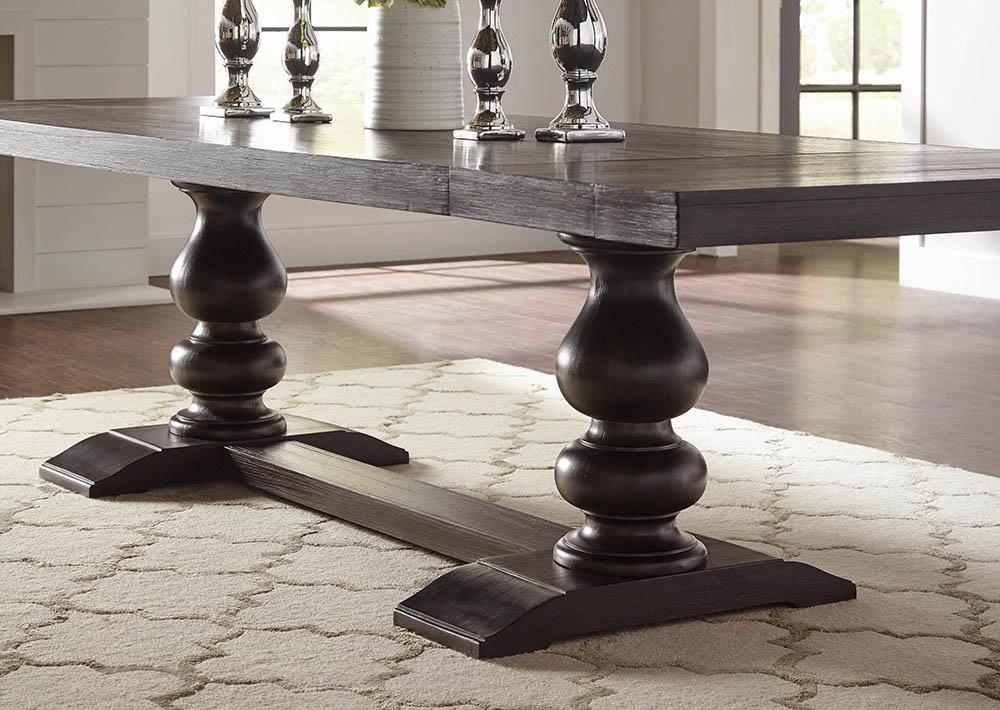 Phelps Antique Noir Rectangular Dining Table - 121231 - Luna Furniture - Dallas Store