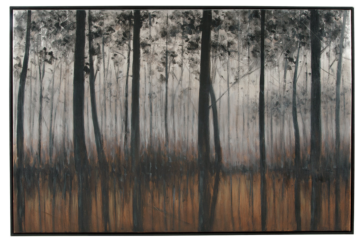 Philyra Black/Orange/Silver Wall Art - A8000253 - Luna Furniture - Dallas Store