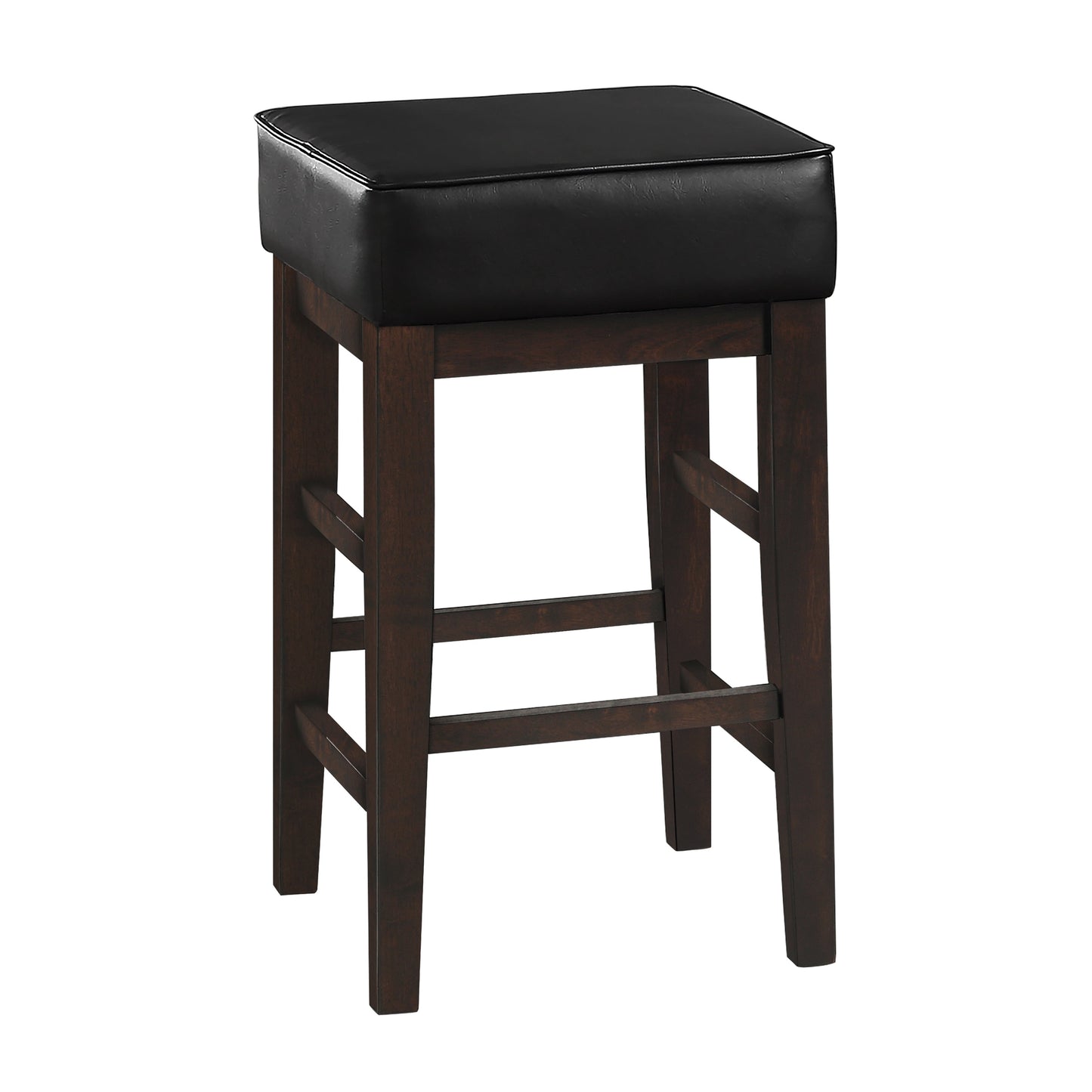 Pittsville Black/Espresso Counter Height Stool, Set of 2 - 5684BK-24 - Luna Furniture - Dallas Store