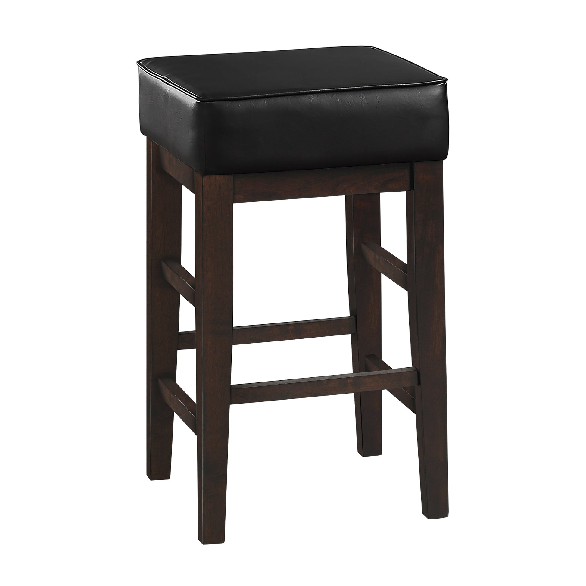 Pittsville Black/Espresso Counter Height Stool, Set of 2 - 5684BK-24 - Luna Furniture - Dallas Store