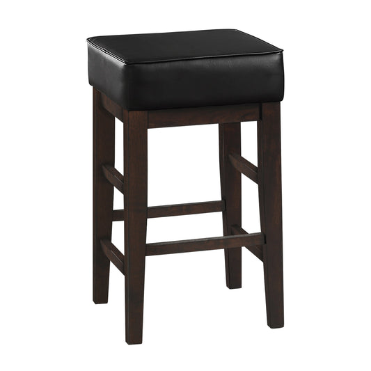 Pittsville Black/Espresso Counter Height Stool, Set of 2 - 5684BK-24 - Luna Furniture - Dallas Store