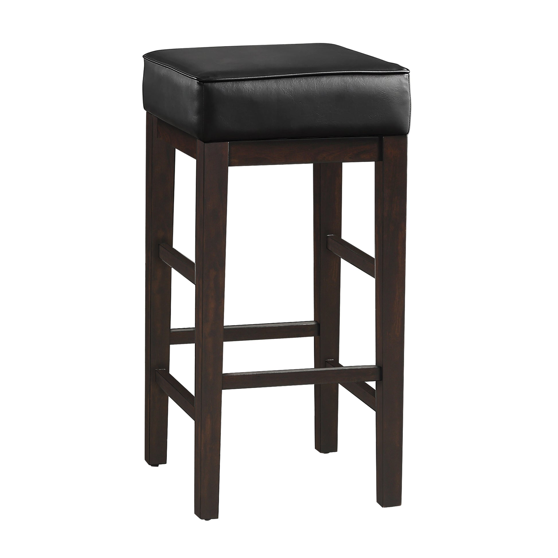 Pittsville Black/Espresso Pub Height Stool, Set of 2 - 5684BK-29 - Luna Furniture - Dallas Store
