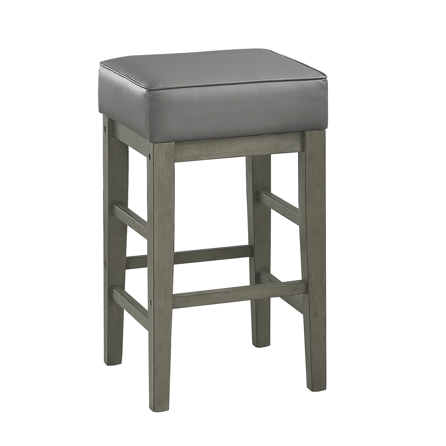 Pittsville Gray/Espresso Counter Height Stool, Set of 2 - 5684GY-24 - Luna Furniture - Dallas Store
