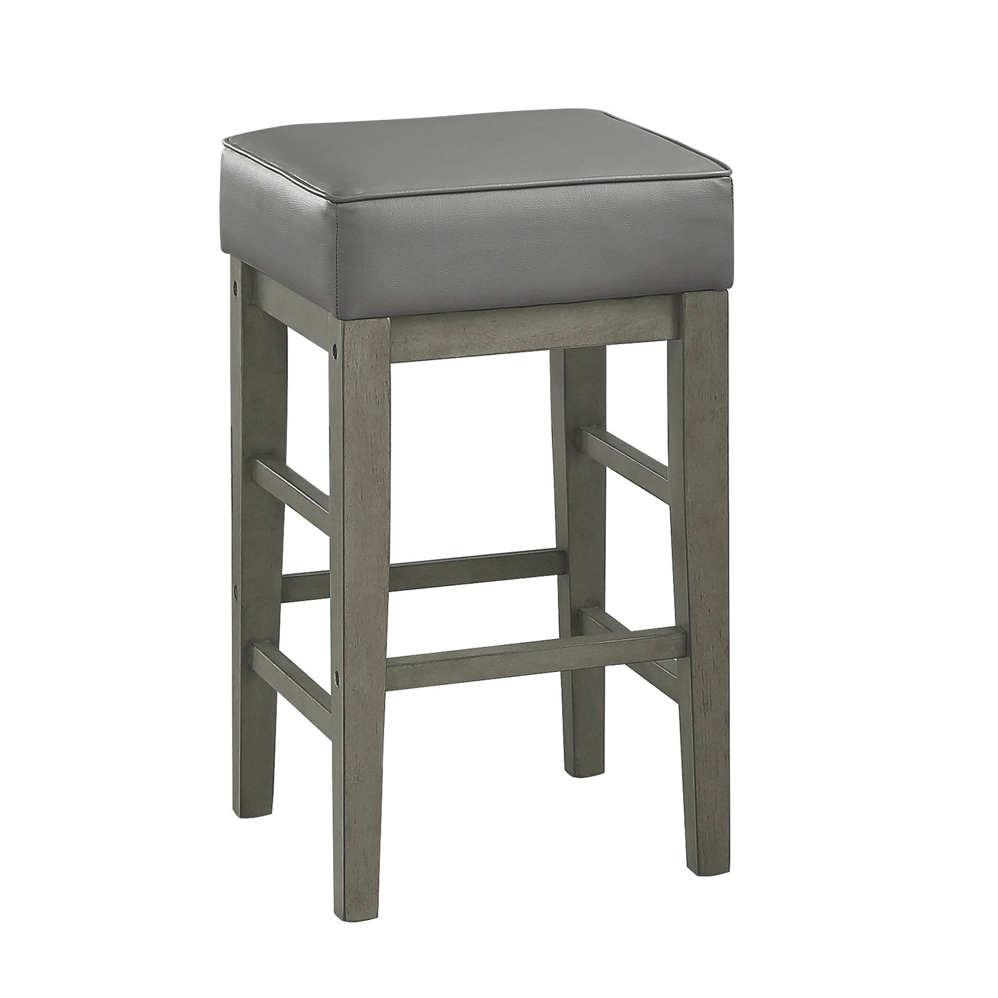 Pittsville Gray/Espresso Counter Height Stool, Set of 2 - 5684GY-24 - Luna Furniture - Dallas Store