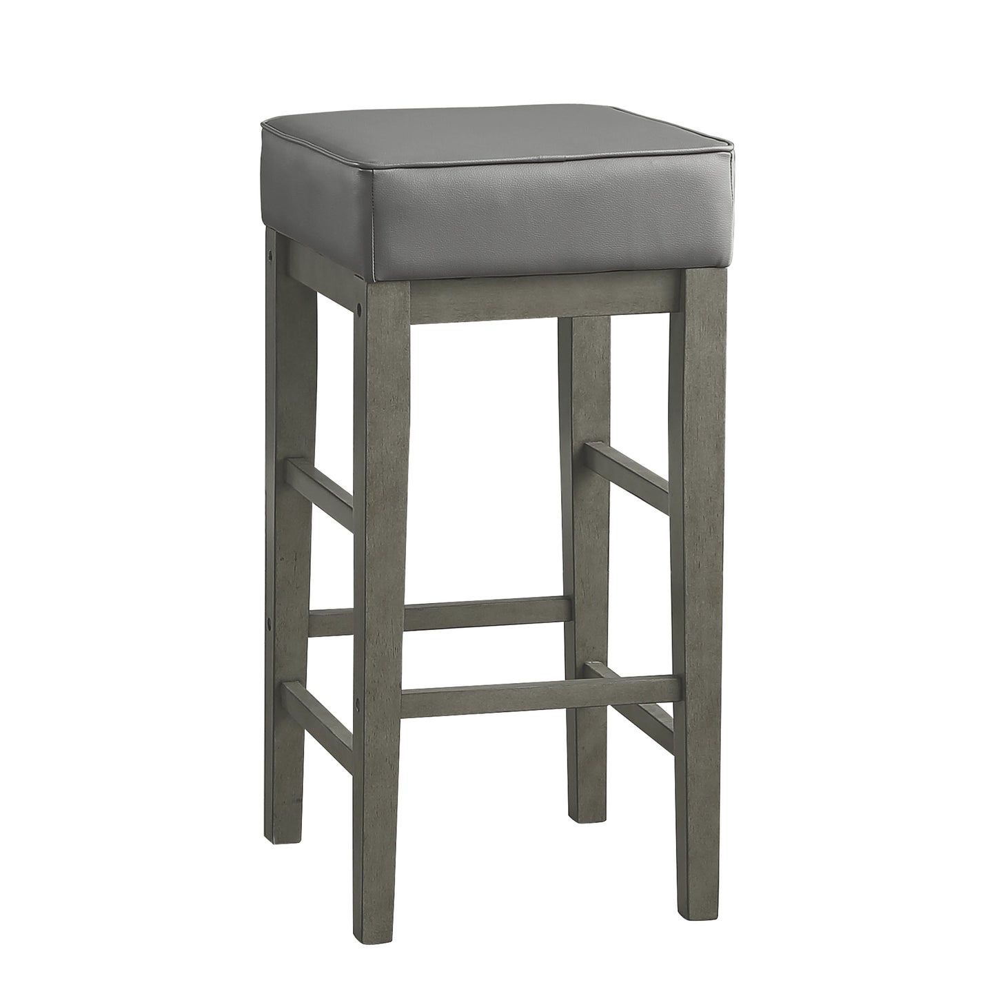 Pittsville Gray/Espresso Pub Height Stool, Set of 2 - 5684GY-29 - Luna Furniture - Dallas Store
