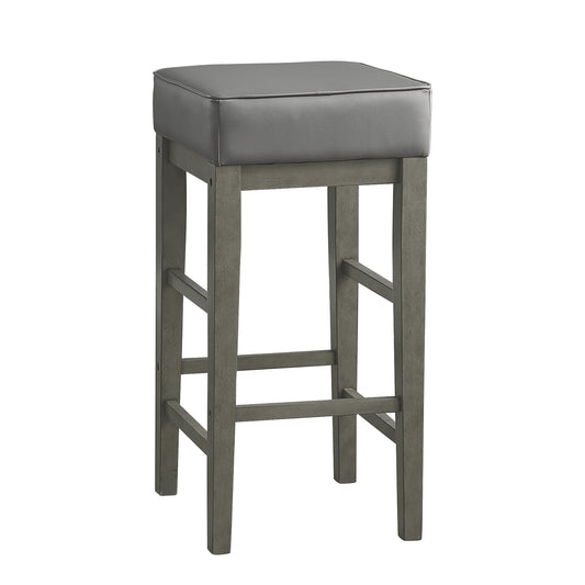Pittsville Gray/Espresso Pub Height Stool, Set of 2 - 5684GY-29 - Luna Furniture - Dallas Store