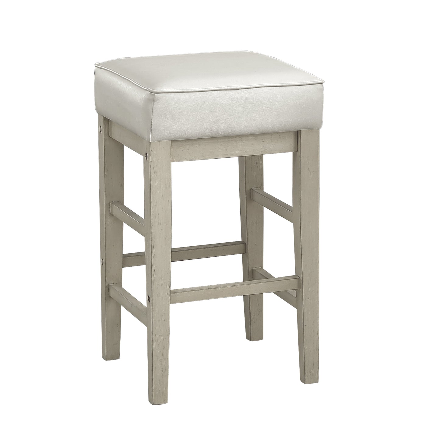 Pittsville White/Espresso Counter Height Stool, Set of 2 - 5684WH-24 - Luna Furniture - Dallas Store