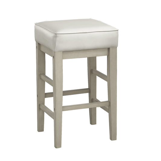 Pittsville White/Espresso Counter Height Stool, Set of 2 - 5684WH-24 - Luna Furniture - Dallas Store