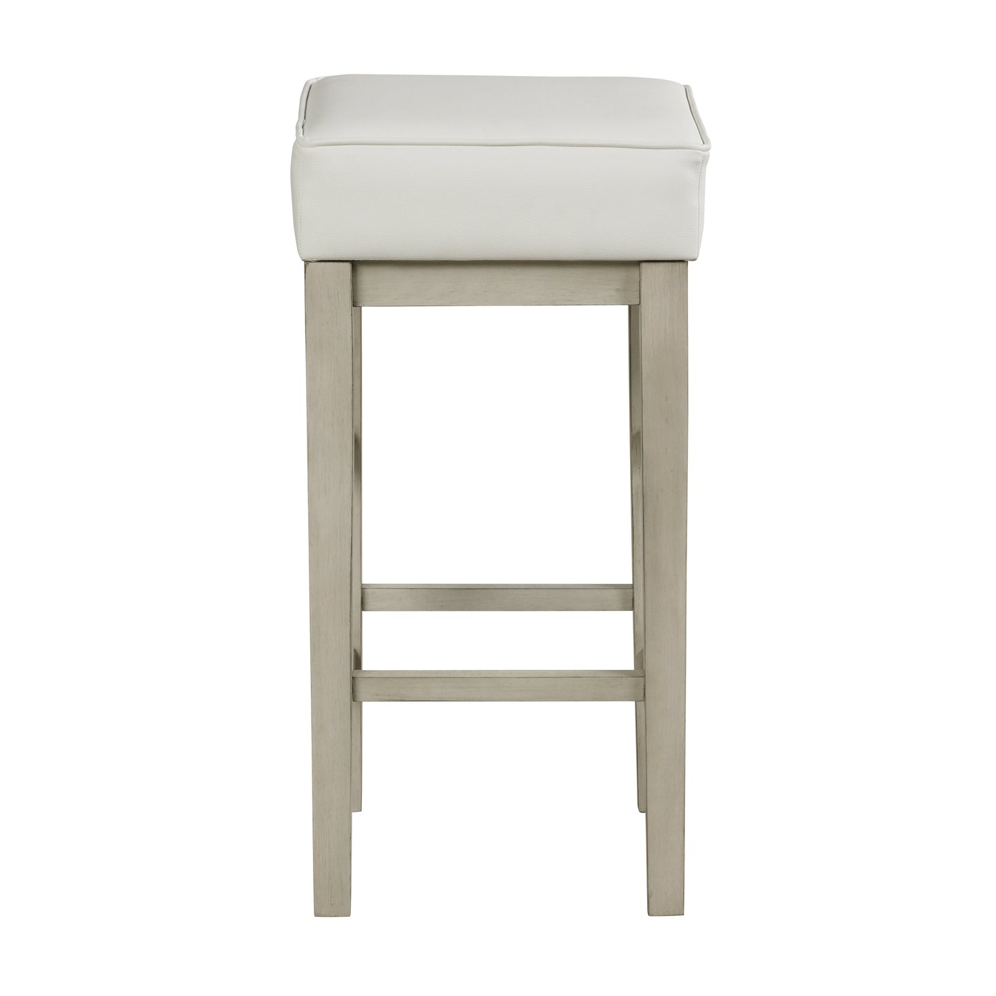Pittsville White/Espresso Pub Height Stool, Set of 2 - 5684WH-29 - Luna Furniture - Dallas Store