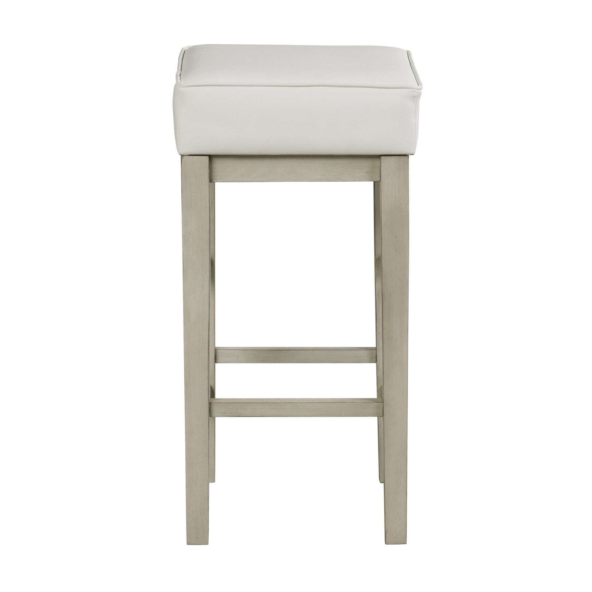 Pittsville White/Espresso Pub Height Stool, Set of 2 - 5684WH-29 - Luna Furniture - Dallas Store