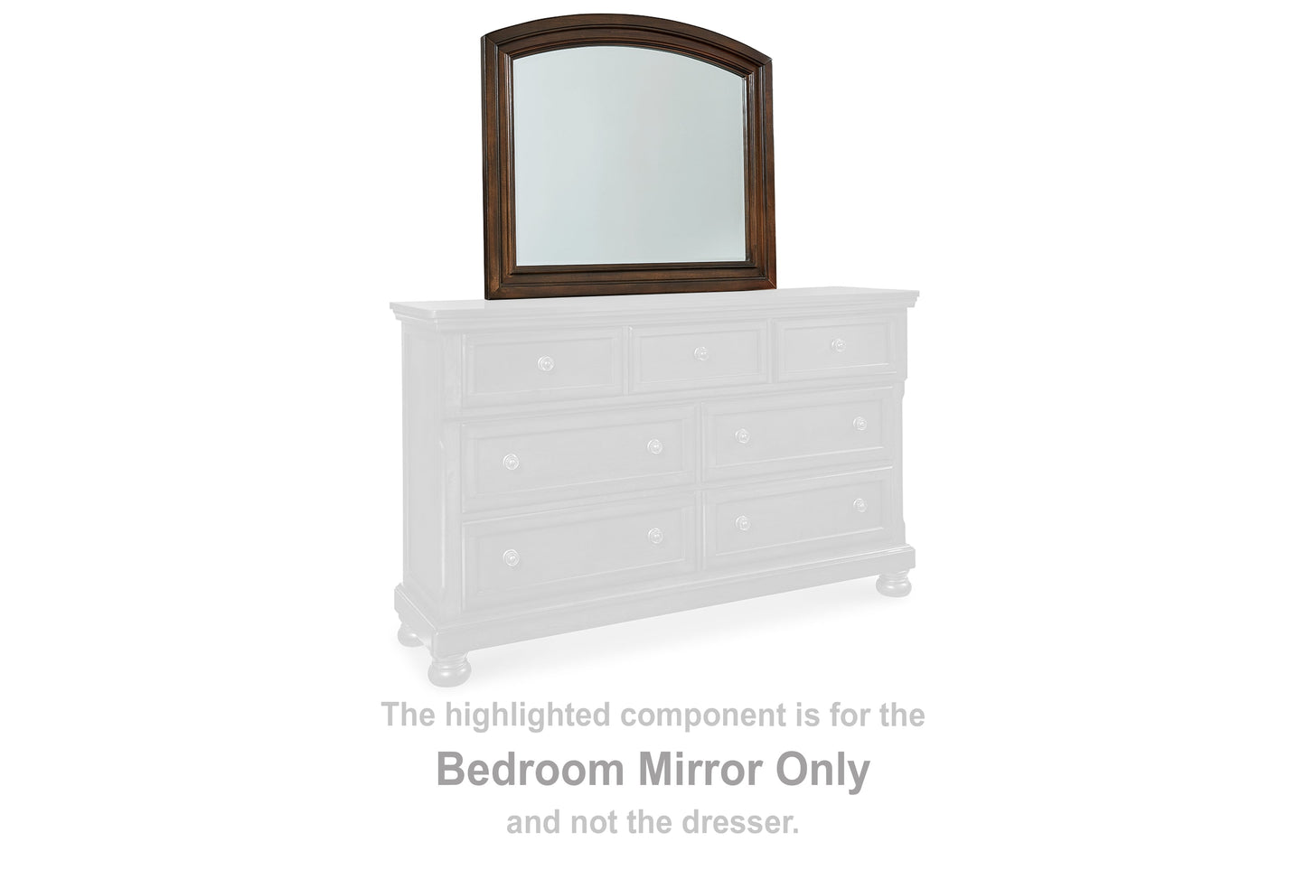 Porter Rustic Brown Bedroom Mirror (Mirror Only) - B697-36 - Luna Furniture - Dallas Store