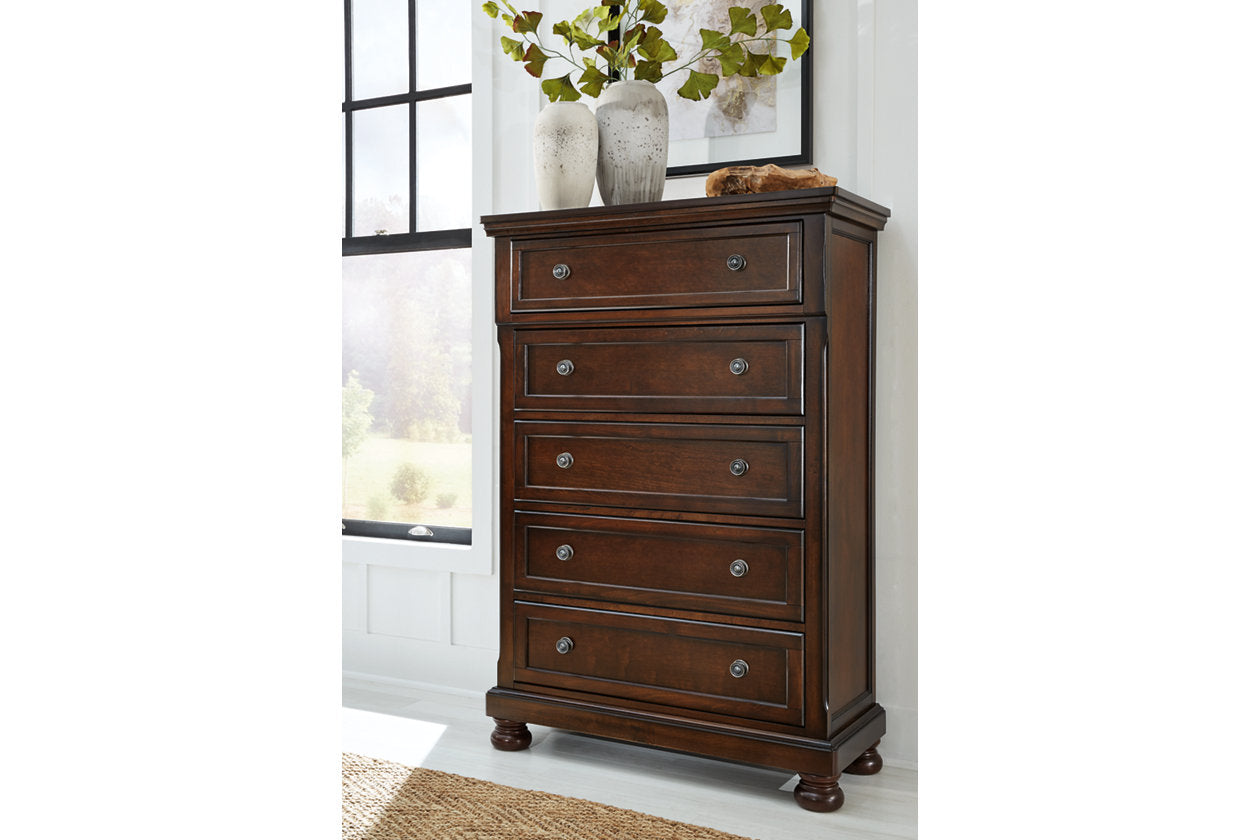 Porter Rustic Brown Chest of Drawers - B697-46 - Luna Furniture - Dallas Store
