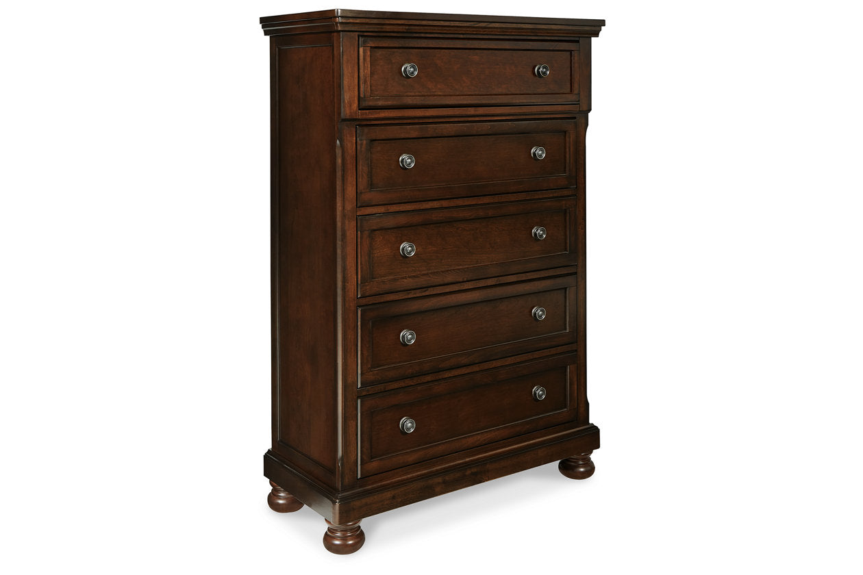 Porter Rustic Brown Chest of Drawers - B697-46 - Luna Furniture - Dallas Store