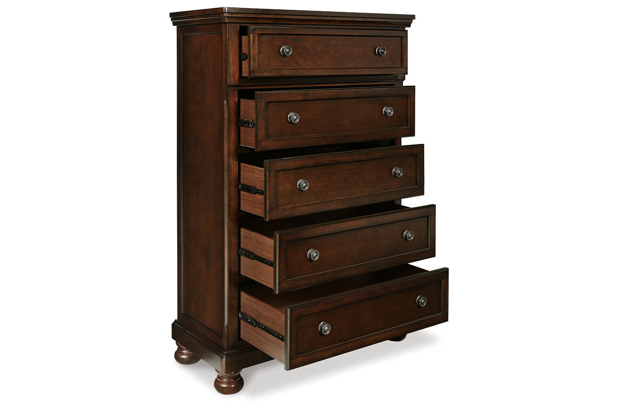 Porter Rustic Brown Chest of Drawers - B697-46 - Luna Furniture - Dallas Store
