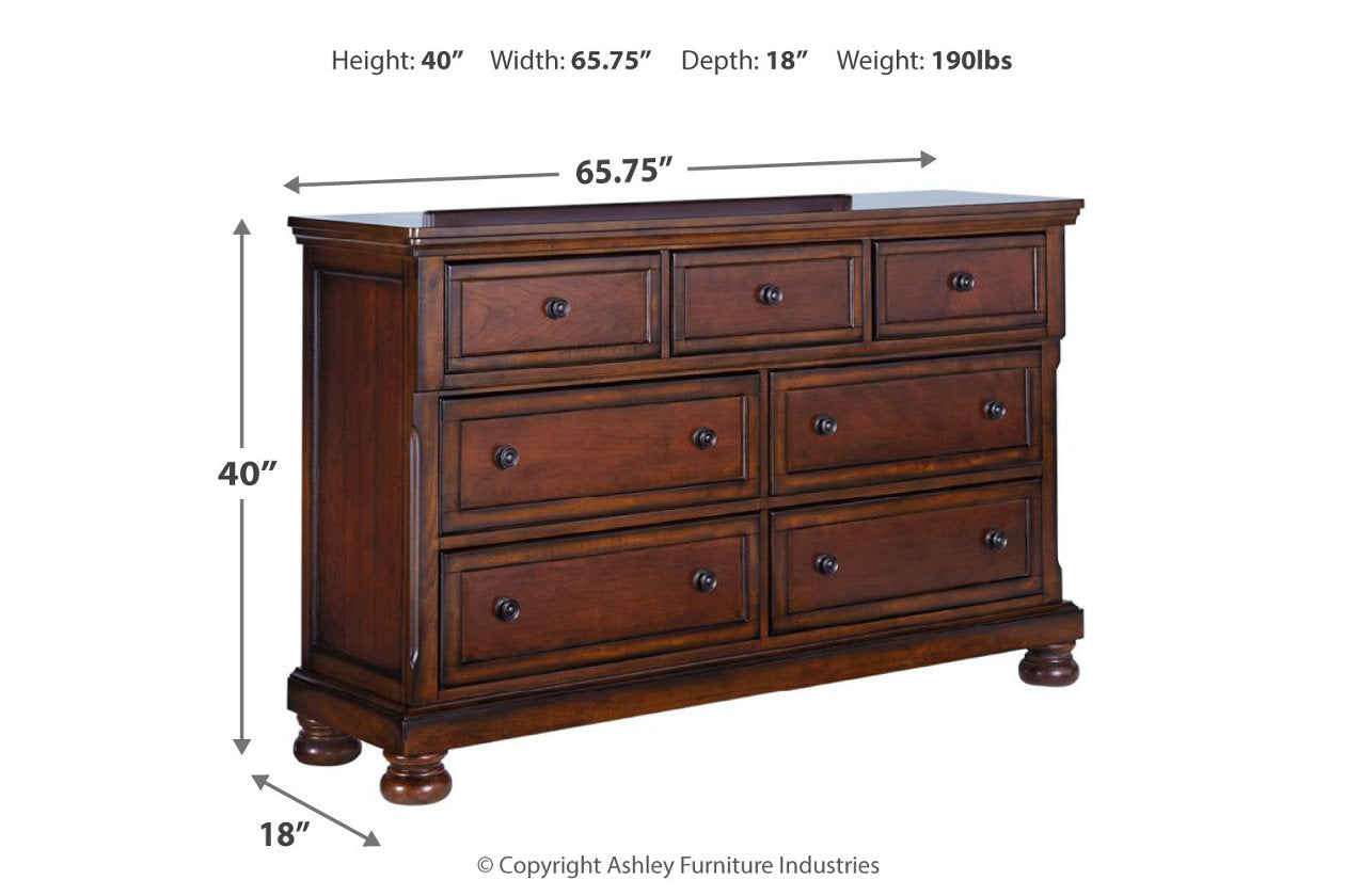Porter Rustic Brown Dresser - B697-31 - Luna Furniture - Dallas Store