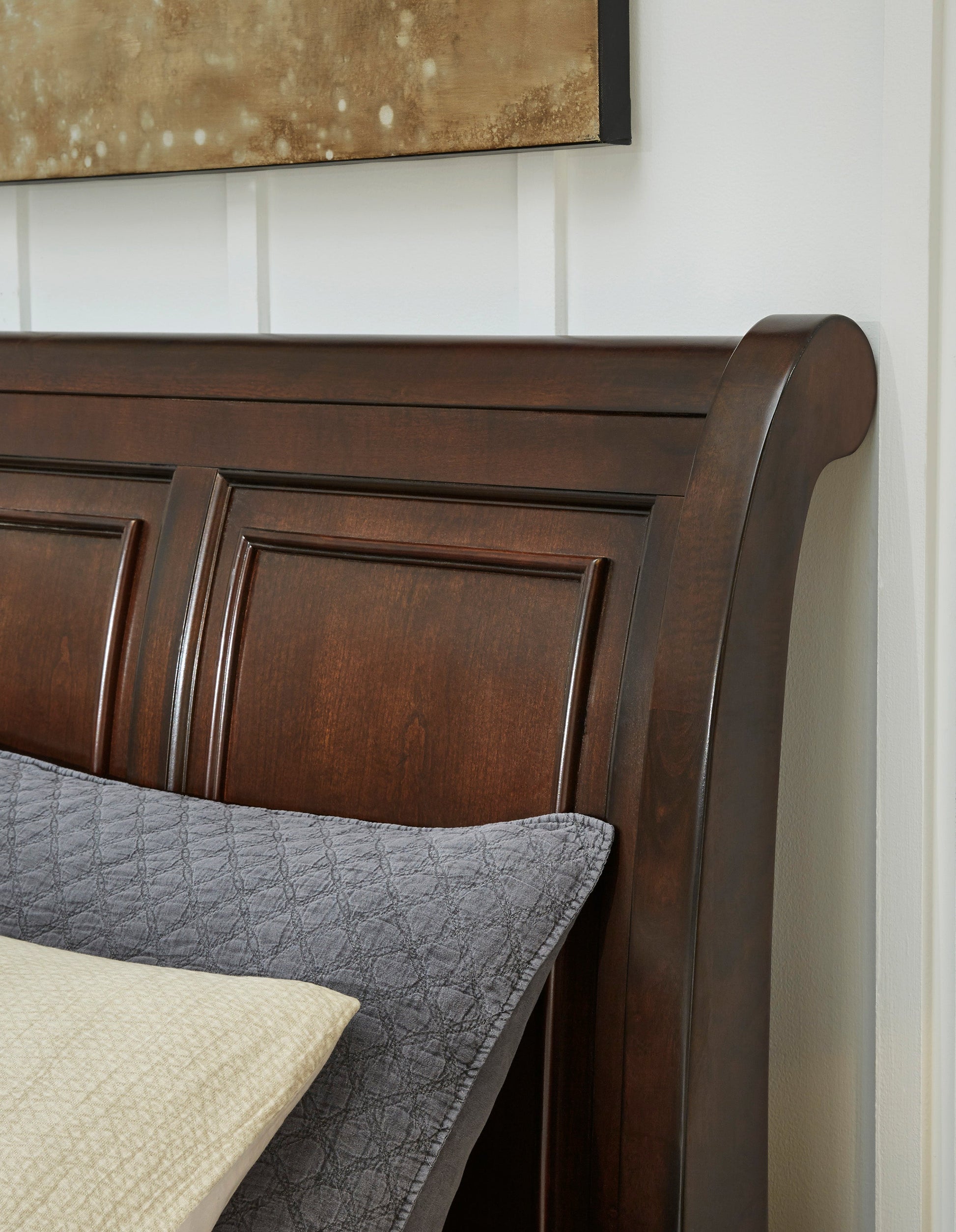 Porter Rustic Brown Footboard Storage Sleigh Platform Bedroom Set - SET | B697-76 | B697-78 | B697-99 | B697-31 | B697-92 - Luna Furniture - Dallas Store