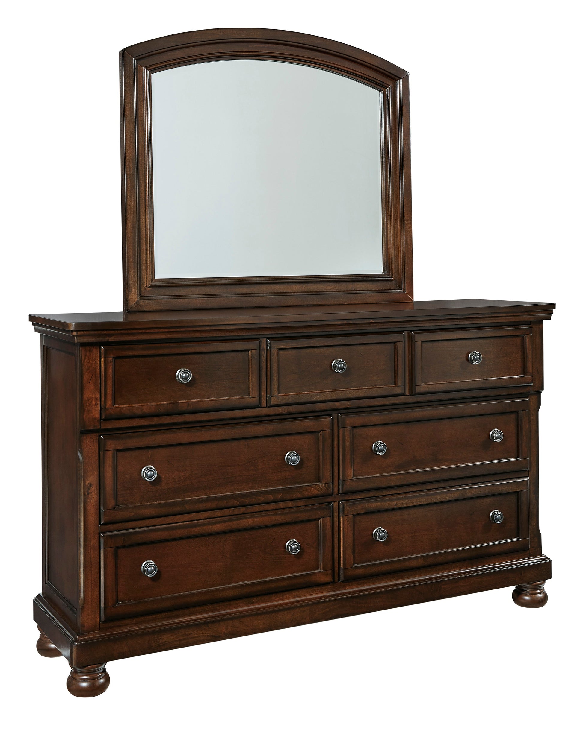 Porter Rustic Brown Footboard Storage Sleigh Platform Bedroom Set - SET | B697-76 | B697-78 | B697-99 | B697-31 | B697-92 - Luna Furniture - Dallas Store