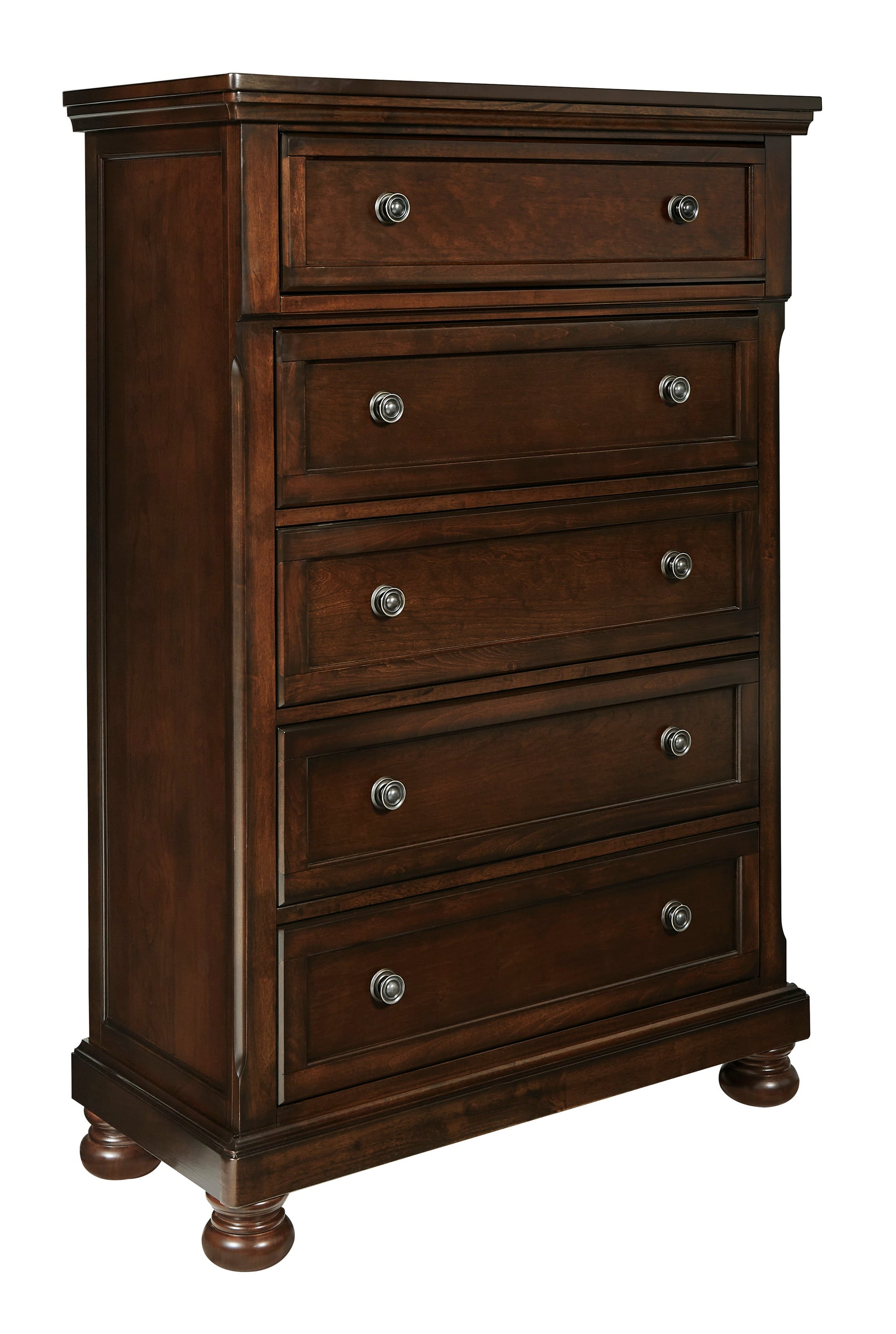 Porter Rustic Brown Footboard Storage Sleigh Platform Bedroom Set - SET | B697-76 | B697-78 | B697-99 | B697-31 | B697-92 - Luna Furniture - Dallas Store
